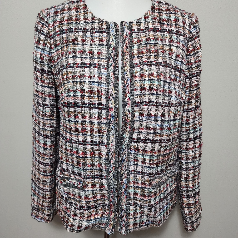Talbots Adele Tweed Jacket Size 8 - image 2